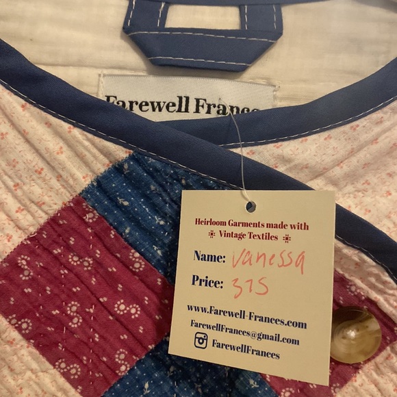 Farewell Frances NWT vintage one of a kind quilted jacket - Picture 2 of 4
